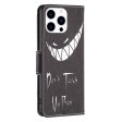 iPhone 14 Pro Læder Cover m. Pung & Print -  Don t Touch My Phone  Online Hot Sale