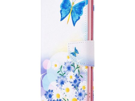 iPhone 14 Pro Læder Cover m. Pung & Print - Sommerfugl Online Hot Sale