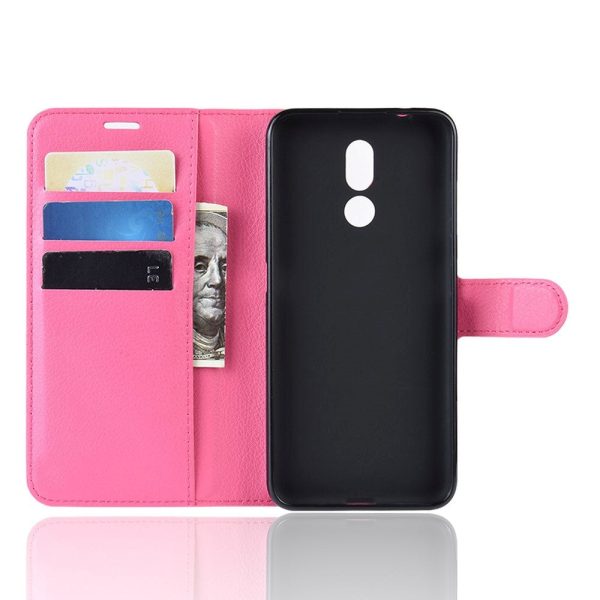 Nokia 3.2 Soft Pouch - Læder Cover m. Pung Pink Fashion