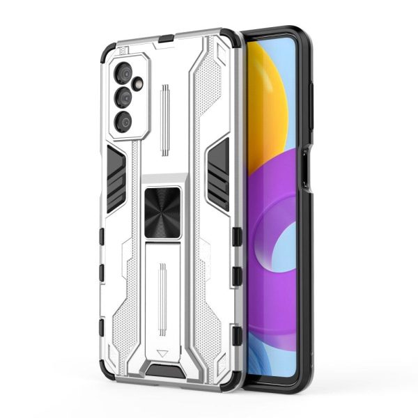 Samsung Galaxy M52 (5G) Håndværkercover m. Kickstand - Sølv Hot on Sale