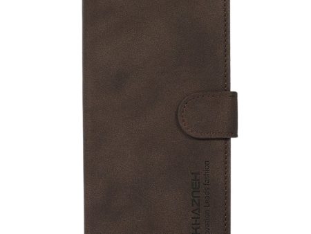 Nokia G21   G11 Khazneh Læder Flip Cover m. Pung - Stof-Tekstur - Brun Online Hot Sale