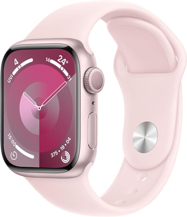 Apple Watch Series 9 41mm Smartwatch with Starlight Aluminum Case For Sale