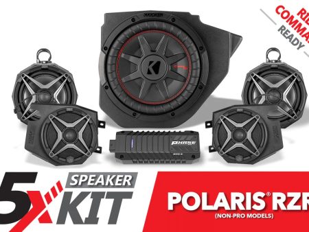 2014-2023 polaris-rzr-phase-x-ssv-5-speaker-plug-play-system-for-ride-command Online now