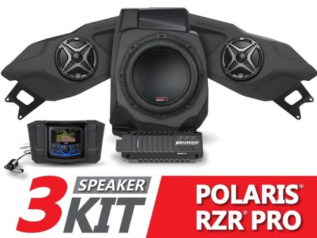 3-Speakers Upgrade Kit for select 2020-2024 Polaris RZR Pro  Pro R   Turbo R Hot on Sale