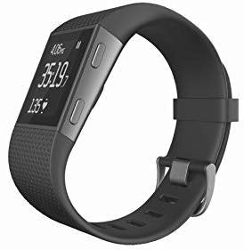 Fitbit Surge Fitness Super Watch (FB501BKL) Black - L - Renewed Online Sale