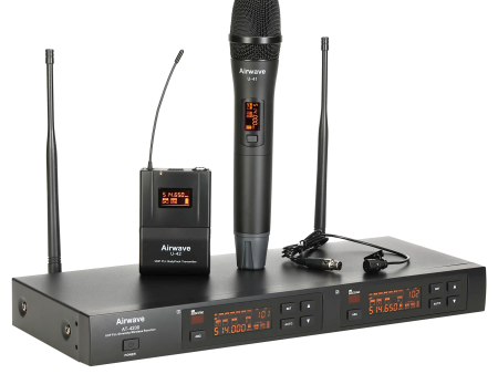 AT-4250  | 2 Channel Wireless Microphone System with Handheld and Lavaliere Online Sale