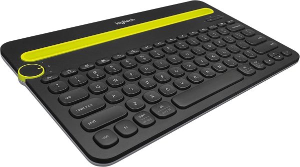 Logitech Bluetooth Multi-Device Keyboard K480 for Computers. Tablets and Smartphones. Black, Compact, Dial and Switch, Spill-Resistant Keyboard - 920-006342 (Renewed) on Sale