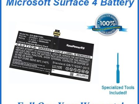 Microsoft Surface 4 Battery Replacement Kit with Special Installation Tools, Extended Life Battery and Full One Year Warranty Online