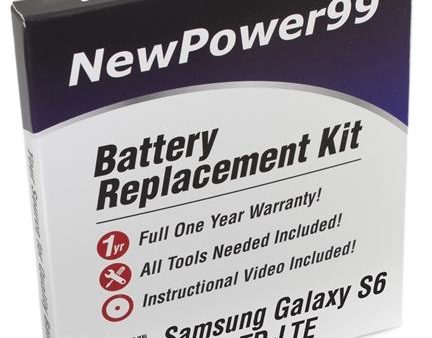 Samsung GALAXY S6 TD-LTE Battery Replacement Kit with Tools, Video Instructions and Extended Life Battery on Sale