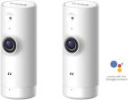 D-Link WiFi Security Camera HD, Mini Indoor, 2-Pack, Cloud Recording, Motion Detection and Night Vision, Works with Alexa (DCS-8000LH 2PK-US) (Renewed) Sale