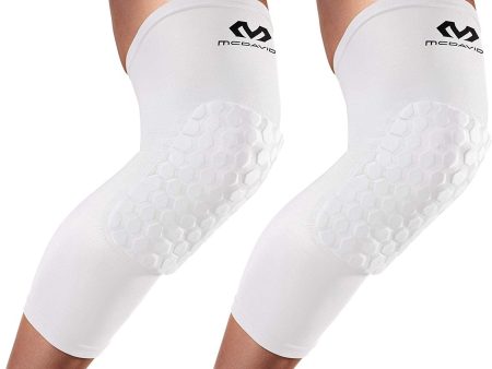 Knee Compression Sleeves: McDavid Hex Knee Pads Compression Leg Sleeve for Basketball, Volleyball, Weightlifting, and More - Pair of Sleeves Online now