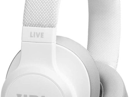 JBL LIVE 500BT - Around-Ear Wireless Headphone - White (Renewed) Supply