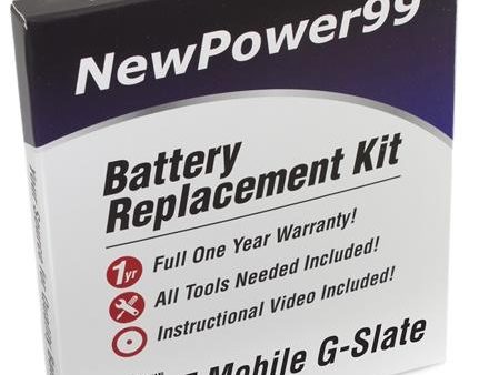 T-Mobile G-Slate Battery Replacement Kit with Tools, Video Instructions and Extended Life Battery Hot on Sale