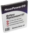 Garmin Drive 51 Battery Replacement Kit with Tools, Video Instructions and Extended Life Battery Hot on Sale