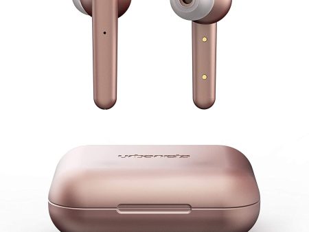 Urbanista Paris True Wireless Earphones 20H Playtime Wireless Charging Case, Bluetooth 5.0, Noise Cancelling Earphones with Touch Controls + Built-in Mic, Compatible with Android and iOS – Rose Gold Online