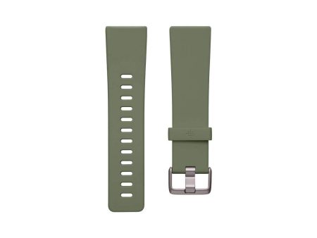 Fitbit Versa Family Accessory Band, Official Fitbit Product, Classic, Olive, Large Discount