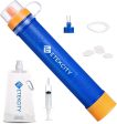 Etekcity Water Filter Straw Camping Water Purification Portable Water Filter Survival Kit for Camping, Hiking, Hurricanes Hot on Sale