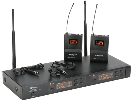 AT-4220 | 2 Channel Wireless Microphone System with Lavalieres Supply