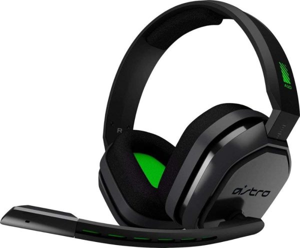 ASTRO Gaming A10 Headset for Xbox One Nintendo Switch   PS4   PC and Mac - Wired 3.5mm and Boom Mic by Logitech - Eco-Friendly Packaging - (Green Black) (Renewed) For Cheap