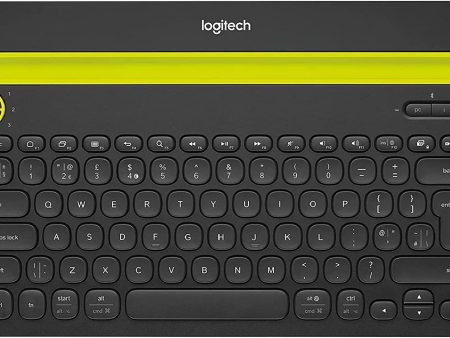 Logitech Bluetooth Multi-Device Keyboard K480 for Computers. Tablets and Smartphones. Black, Compact, Dial and Switch, Spill-Resistant Keyboard - 920-006342 (Renewed) Hot on Sale