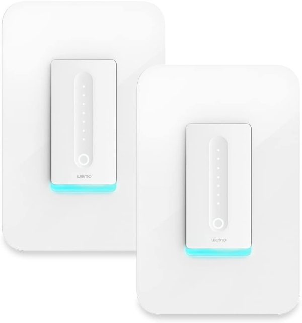 Wemo Dimmer Wi-Fi Light Switch, Compatible with Alexa and Google Assistant (Certified Refurbished) Cheap