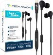 Tech Armor [Apple MFi Certified] 8-pin Lightning Earbuds w Extra Charge Port, Inline Microphone for Apple iPhone iPad Online