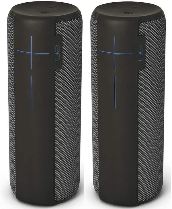 2-Pack Ultimate Ears MEGABOOM Portable Waterproof & Shockproof Bluetooth Wireless Speaker - Charcoal (Renewed) Online now