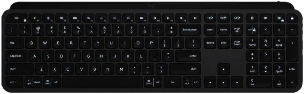 Logitech MX Keys Advanced Wireless Illuminated Keyboard - Graphite (Renewed) Online Sale