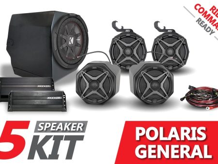 2016-2020-polaris-general-ssv-works-5-speaker-plug-play-system-for-ride-command For Sale