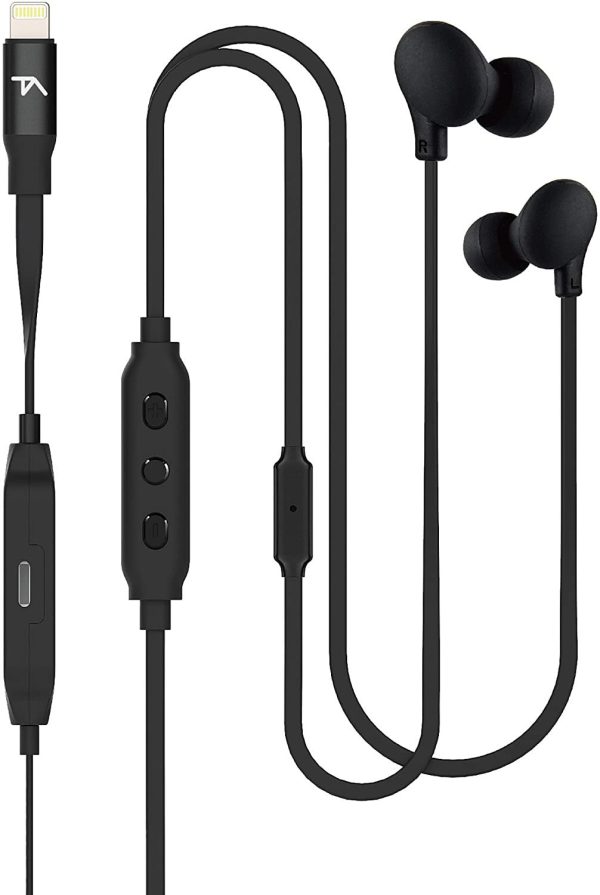 Tech Armor [Apple MFi Certified] 8-pin Lightning Earbuds w Extra Charge Port, Inline Microphone for Apple iPhone iPad Online