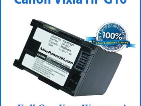 Super Extended Life Battery For The Canon Vixia HF G10 Camera Hot on Sale