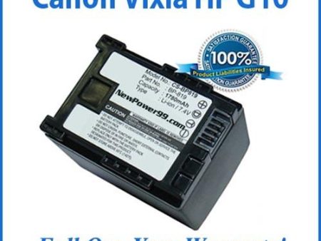 Extended Life Battery For The Canon Vixia HF G10 Camera Sale