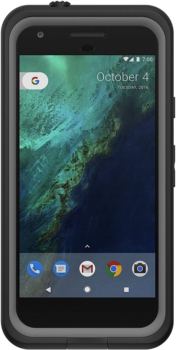 Lifeproof FRĒ SERIES Waterproof Case for Google Pixel XL (5.5  VERSION ONLY) - Retail Packaging - ASPHALT (BLACK DARK GREY) Discount