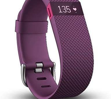 Fitbit Charge HR Wristband, Plum, Small (Renewed) Discount