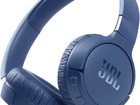 JBL Tune 660NC: Wireless On-Ear Headphones with Active Noise Cancellation - Blue (Renewed) For Discount