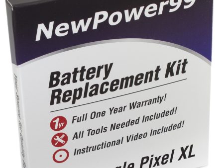 Google Pixel XL Battery Replacement Kit with Special Installation Tools, Extended Life Battery, Video Instructions, and Full One Year Warranty For Cheap