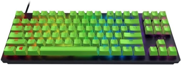 Razer Huntsman Tournament Edition - Compact Gaming Keyboard with Razer Linear Optical Switches - Green Keycaps - US Layout (Renewed) For Sale