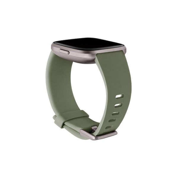 Fitbit Versa Family Accessory Band, Official Fitbit Product, Classic, Olive, Large Discount