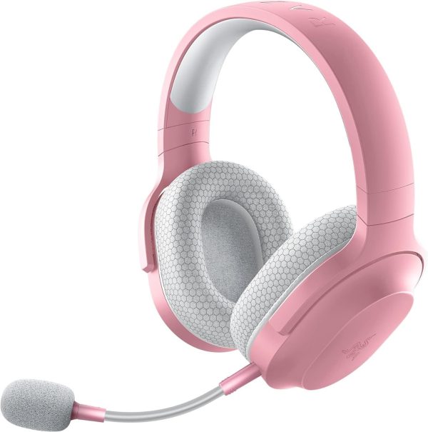 Razer Barracuda X Wireless Gaming & Mobile Headset (PC, Playstation, Switch, Android, iOS): 2022 Model - 2.4GHz Wireless + Bluetooth - Lightweight 250g - 40mm Drivers - Quartz Pink (Renewed) Online Sale