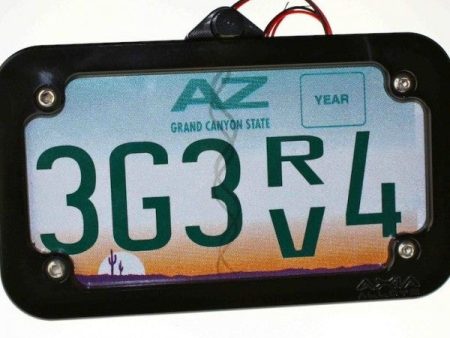 Tube Mounted LED License Plate Frame Sale