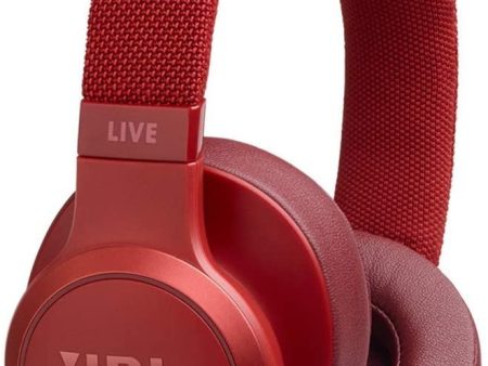 JB Live 500 BT, Around-Ear Wireless Headphone - Red (Renewed) For Cheap