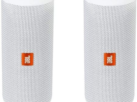 JBL Flip 4 Waterproof Portable Bluetooth Speaker (Pair) (Renewed) Online now