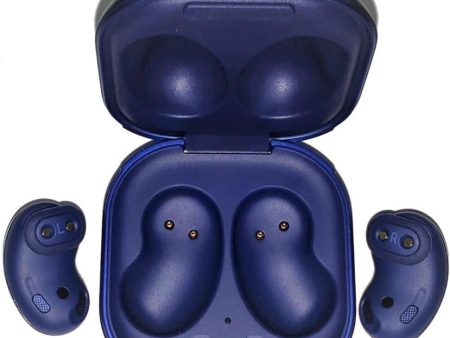 Samsung Galaxy Buds Live (ANC) Active Noise Cancelling TWS Open Type Wireless Bluetooth 5.0 Earbuds for iOS & Android, International Model - SM-R180 (Mystic Blue - Limited Edition) (Renewed) Fashion