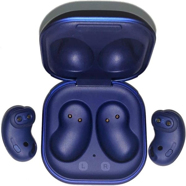 Samsung Galaxy Buds Live (ANC) Active Noise Cancelling TWS Open Type Wireless Bluetooth 5.0 Earbuds for iOS & Android, International Model - SM-R180 (Mystic Blue - Limited Edition) (Renewed) Fashion