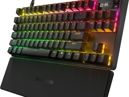 New SteelSeries Apex Pro TKL 2023 Ed.- World s Fastest Mechanical Gaming Keyboard - Adjustable Actuation - Esports Tenkeyless - OLED Screen - RGB - PBT Keycaps - USB-C For Cheap