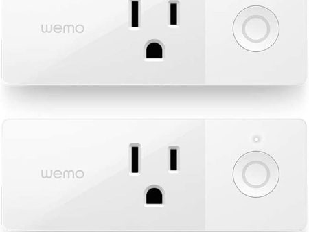 Wemo 43K-720-0224R Mini Smart Plug Compatible with Alexa, Google Assistant & Apple HomeKit(F7C063-CC), 2-pack Discount