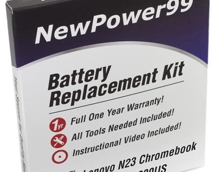 Lenovo N23 Yoga Chromebook 11.6  Battery Replacement Kit with Tools, Video Instructions and Extended Life Battery Online now