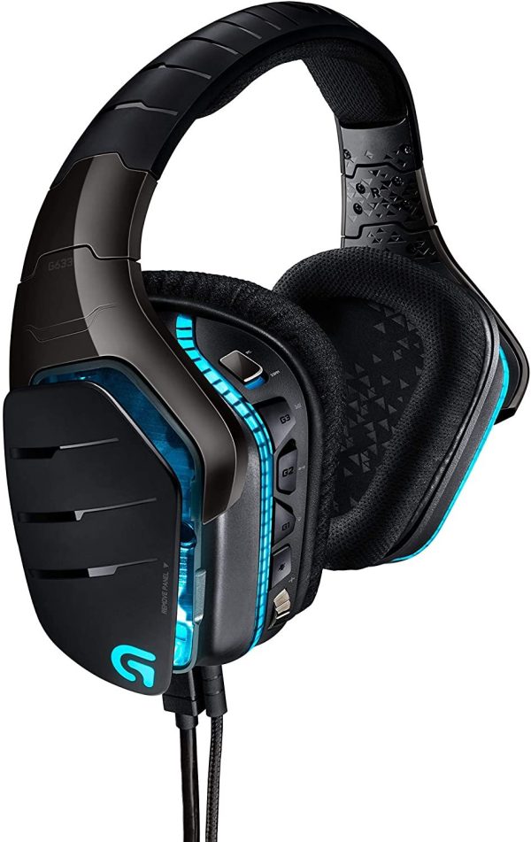 Logitech G633 Artemis Spectrum - RGB 7.1 Dolby and DST Headphone Surround Sound Gaming Headset - PC, PS4, Xbox One, Switch, and Mobile Compatible - Black (Renewed) Online Hot Sale