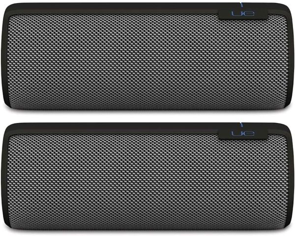 2-Pack Ultimate Ears MEGABOOM Portable Waterproof & Shockproof Bluetooth Wireless Speaker - Charcoal (Renewed) Online now