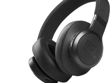 JBL Live 660NC - Wireless Over-Ear Noise Cancelling Headphones with Long Lasting Battery and Voice Assistant - Black Hot on Sale